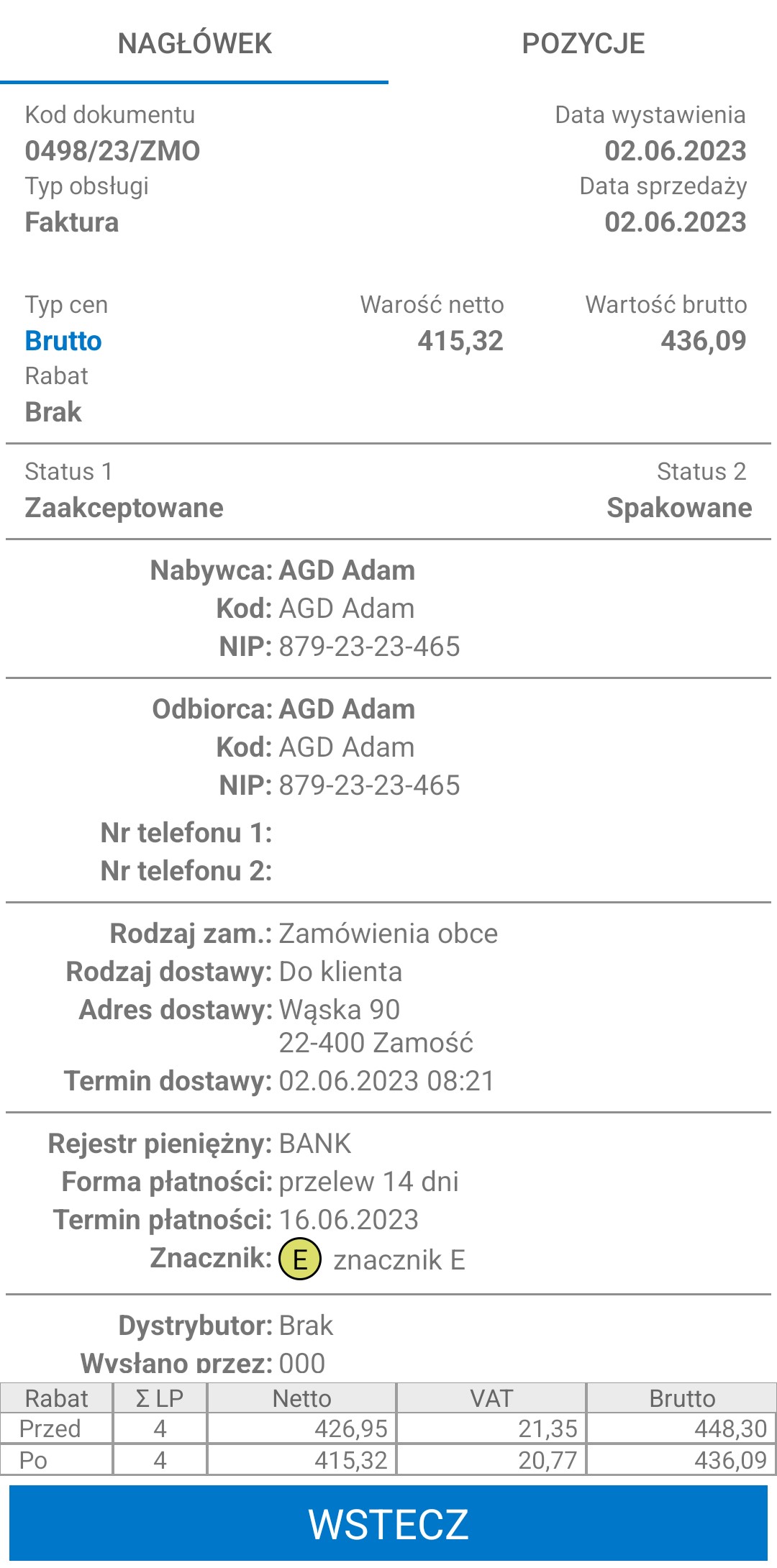 Okno dokumentu